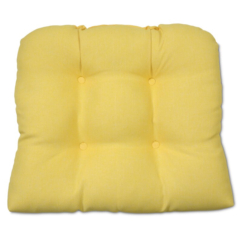 Wayfair Yellow Chair Cushions - Darby Home Co Corded Outdoor Sunbrella